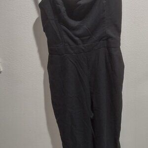 Ladies Abercrombie & Fitch black pant romper LW